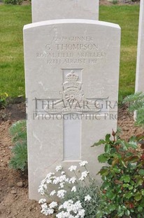 MONT HUON MILITARY CEMETERY, LE TREPORT - THOMPSON, G