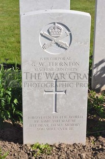 MONT HUON MILITARY CEMETERY, LE TREPORT - THORNTON, GEORGE WILLIAM