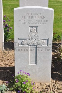 MONT HUON MILITARY CEMETERY, LE TREPORT - THURBURN, H