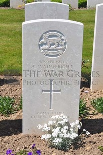 MONT HUON MILITARY CEMETERY, LE TREPORT - WAINWRIGHT, A