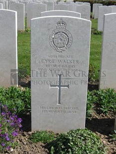 MONT HUON MILITARY CEMETERY, LE TREPORT - WALKER, CYRIL