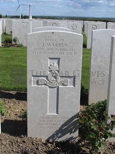 MONT HUON MILITARY CEMETERY, LE TREPORT - WARREN, JOSEPH