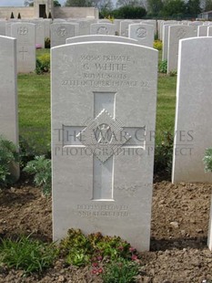 MONT HUON MILITARY CEMETERY, LE TREPORT - WHITE, G