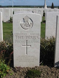 MONT HUON MILITARY CEMETERY, LE TREPORT - WHITTON, CHRISTOPHER JAMES