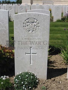 MONT HUON MILITARY CEMETERY, LE TREPORT - WILKINSON, JOSEPH