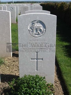 MONT HUON MILITARY CEMETERY, LE TREPORT - WILSON, HARRY JAMES