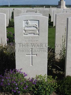 MONT HUON MILITARY CEMETERY, LE TREPORT - WILSON, J