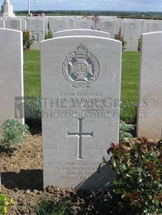 MONT HUON MILITARY CEMETERY, LE TREPORT - WILSON, J A V