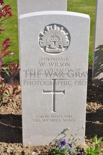 MONT HUON MILITARY CEMETERY, LE TREPORT - WILSON, WILLIAM