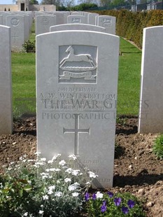 MONT HUON MILITARY CEMETERY, LE TREPORT - WINTERBOTTOM, AUSTIN WILLIE