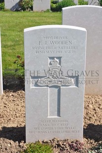 MONT HUON MILITARY CEMETERY, LE TREPORT - WOODEN, FREDERICK JAMES