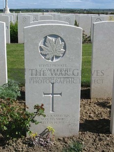 MONT HUON MILITARY CEMETERY, LE TREPORT - WOODRUFF, ARTHUR CORNELIUS