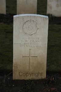 Delville Wood Cemetery Longueval - McCann, D