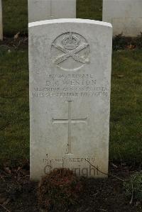 Delville Wood Cemetery Longueval - Weston, Donald George