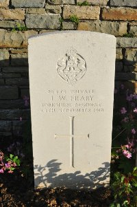 Grand-Seraucourt British Cemetery - Frary, James William