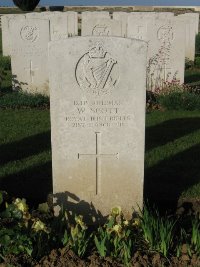 Grand-Seraucourt British Cemetery - Scott, W