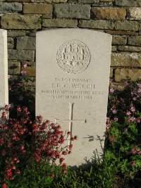 Grand-Seraucourt British Cemetery - Welch, J E C