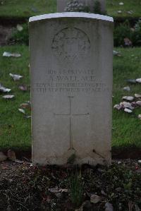 Hermies British Cemetery - Wallace, A