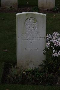 Hermies British Cemetery - Warrener, W