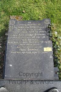 Rotherham (Moorgate) Cemetery - Downs, William