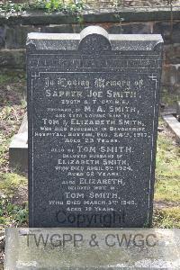 Rotherham (Moorgate) Cemetery - Smith, J