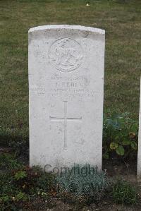 Les Baraques Military Cemetery Sangatte - Reid, James