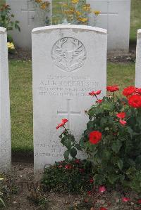 Les Baraques Military Cemetery Sangatte - Robertson, A J B