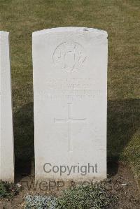 Les Baraques Military Cemetery Sangatte - Welch, William John