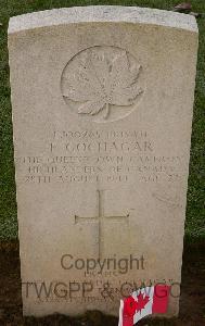 Bretteville Sur Laize Canadian War Cemetery - Gochagar, Frank