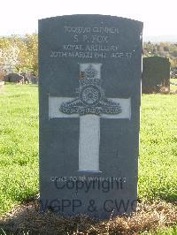 Belfast City Cemetery - Fox, Samuel Pritchard