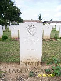 Ranville War Cemetery - Simmonds, John Frederick