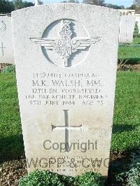 Ranville War Cemetery - Walsh, Malcolm Kennedy